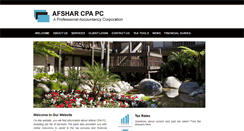 Desktop Screenshot of afsharcpa.com